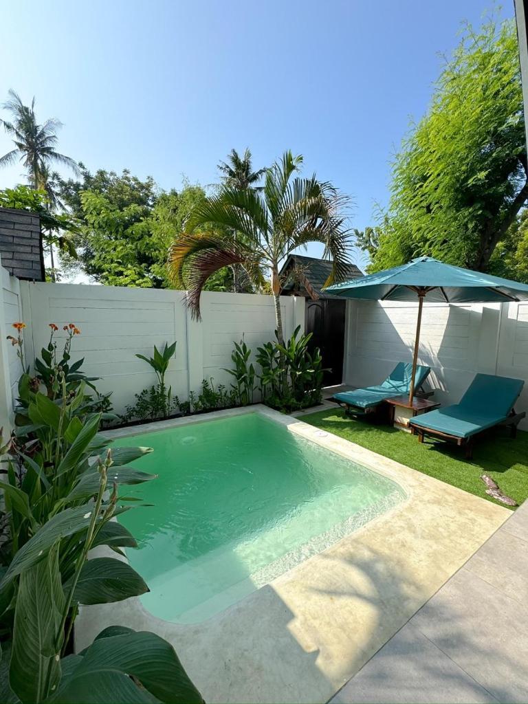 Atties Villa Gili Air Bagian luar foto